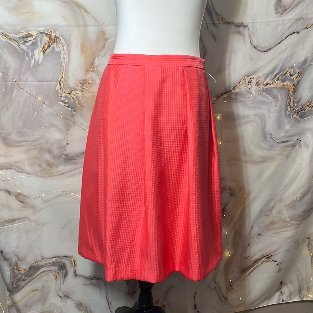 Asos Midi Hot Pink Pleated Skirt Size 10